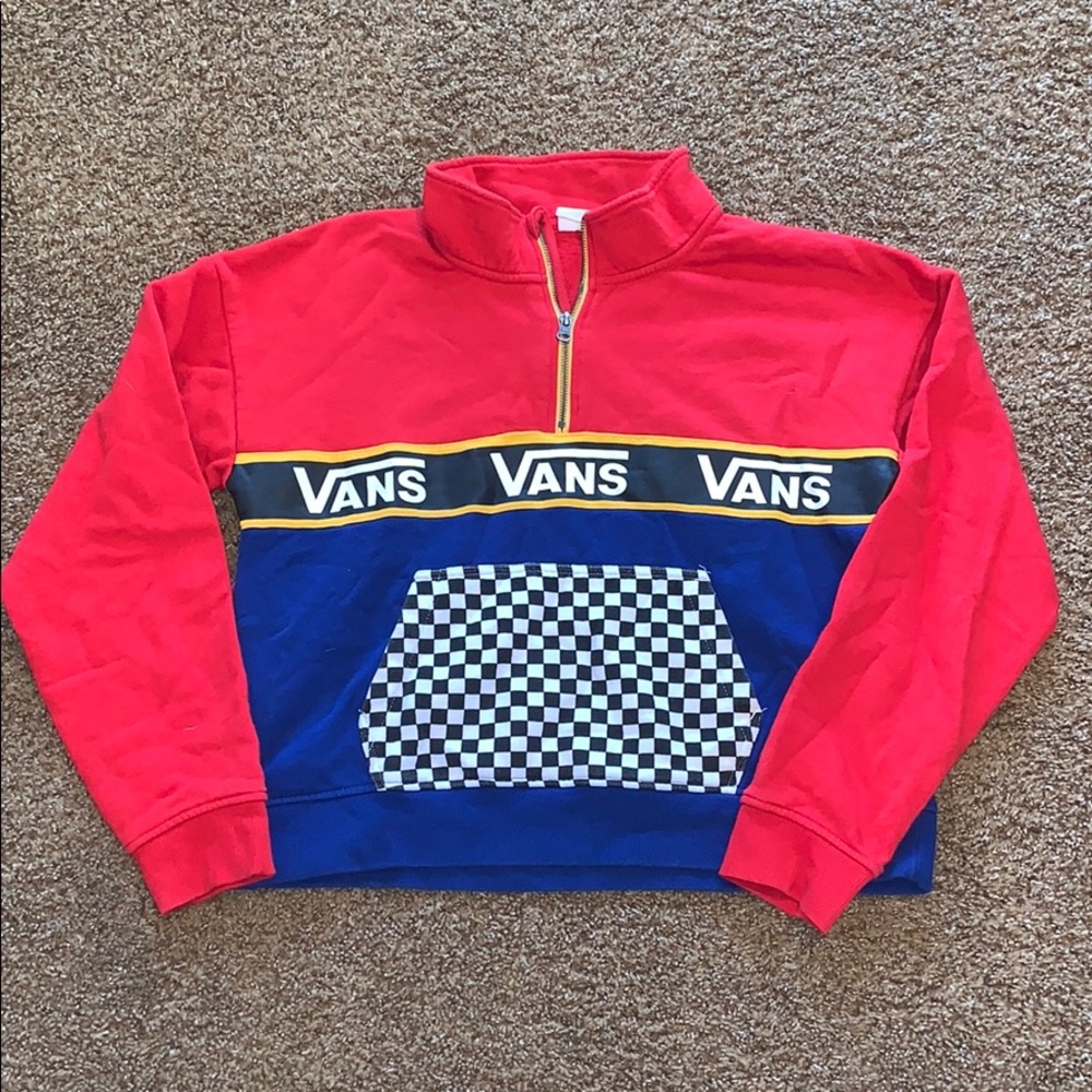 Vans quarter zip multi-colored jacket